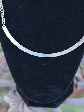 DKNY Gold Curved Collar Necklace